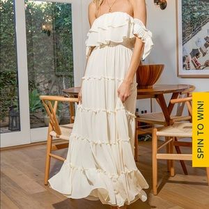 Lulus Ruffle Maxi Dress